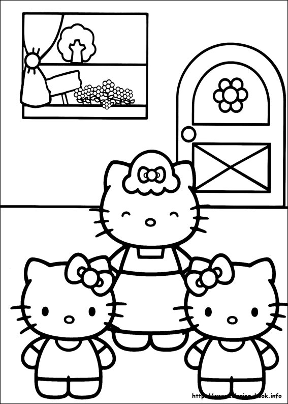 Hello Kitty coloring picture